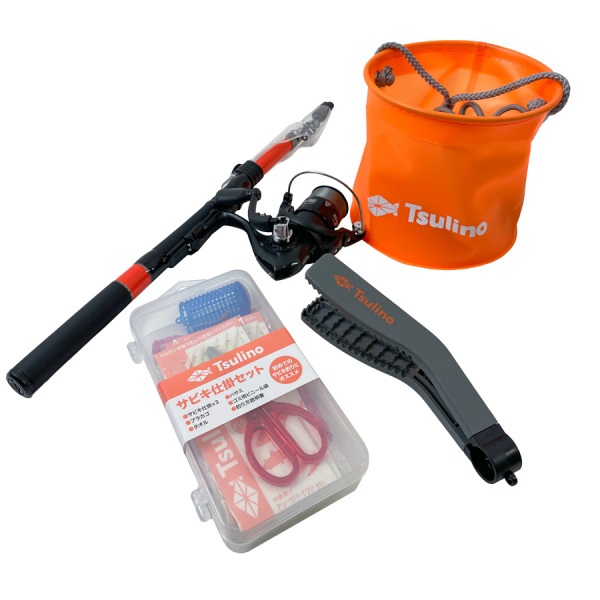 BEGINS COMPLETE SET 【竿・リール・仕掛け・バケツ・バックなどのセット/釣り入門セット】(SABIKI-サビキ釣り)